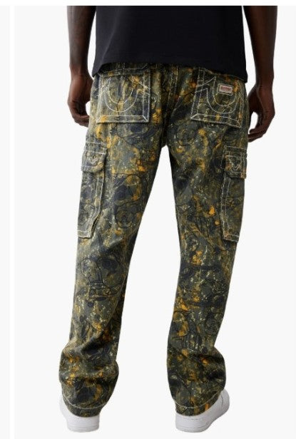 True Religion "Buddha Camo Big T Cargo" Pants
