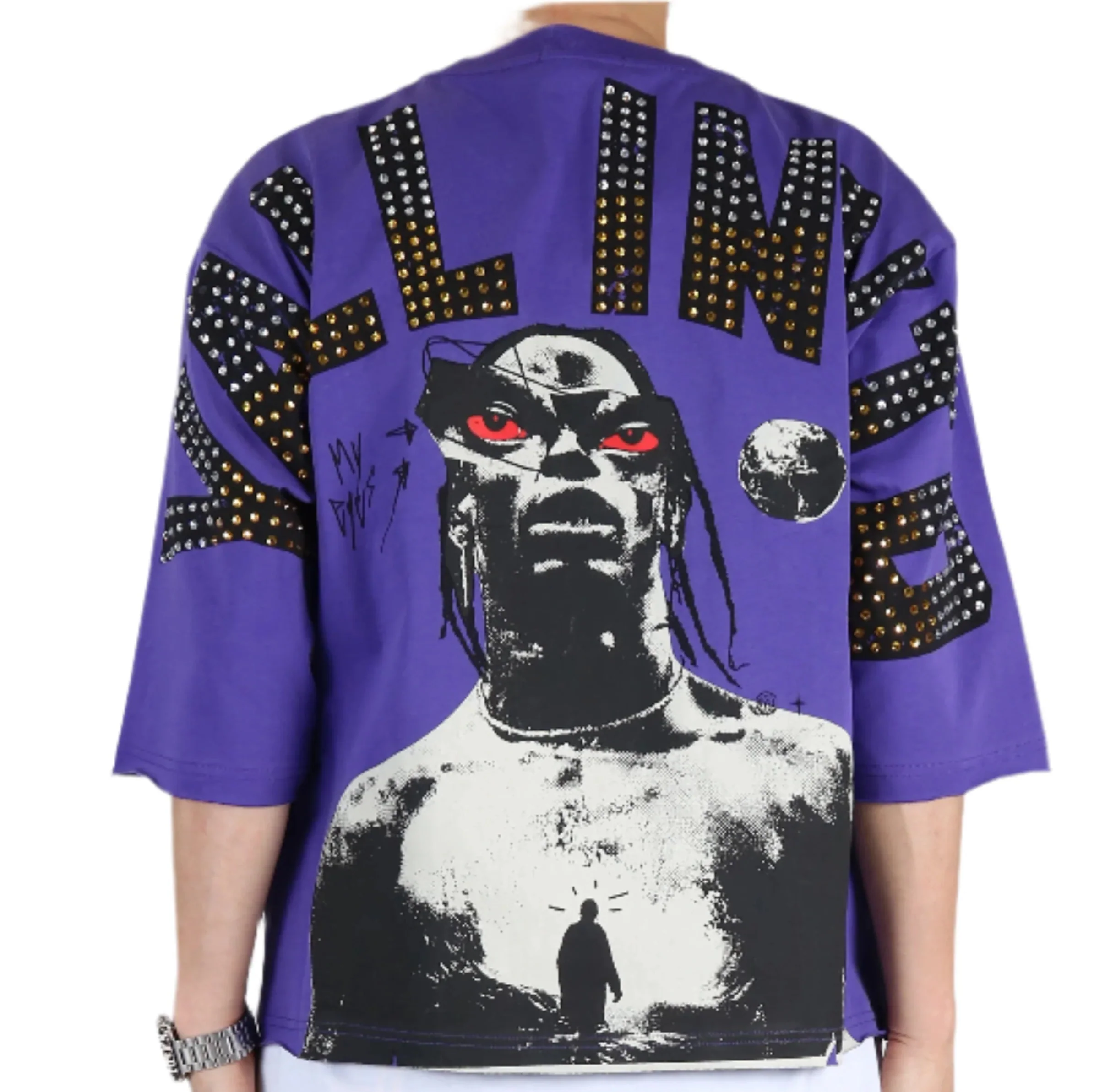 LTK “Angelo” Jersey 3/4 Sleeve Crop Tee