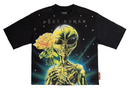 First Row Post Human Soft Touch Washed Cropped Tee