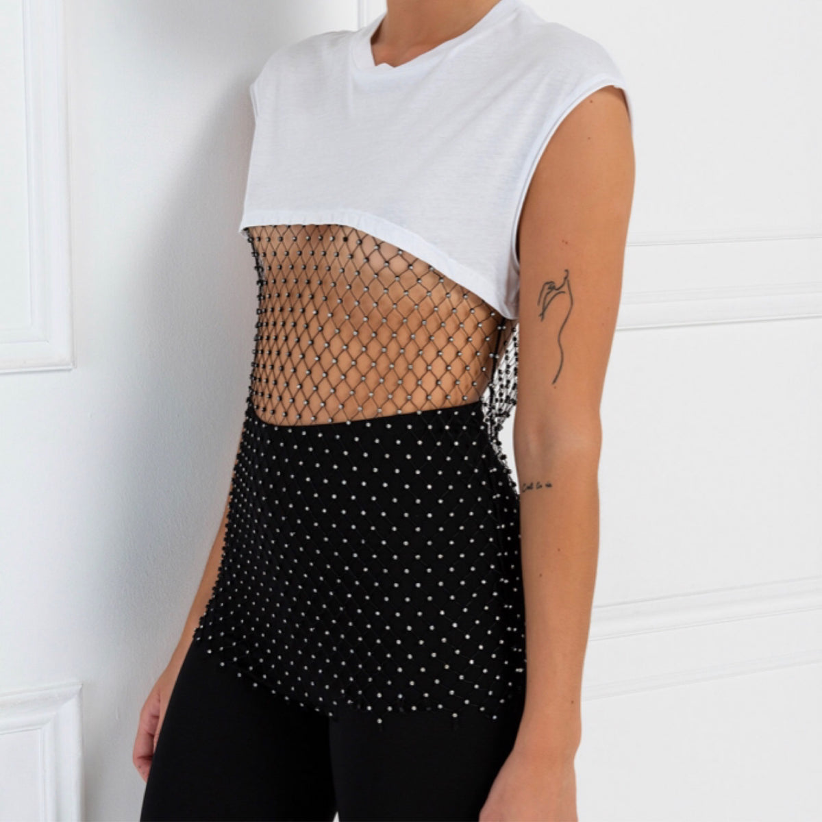 Half Embellished Top