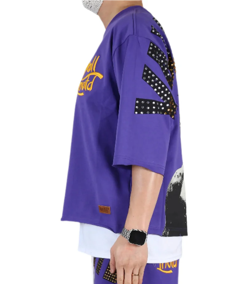 LTK Angelo Jersey 3/4 Sleeve Crop Tee — view 3