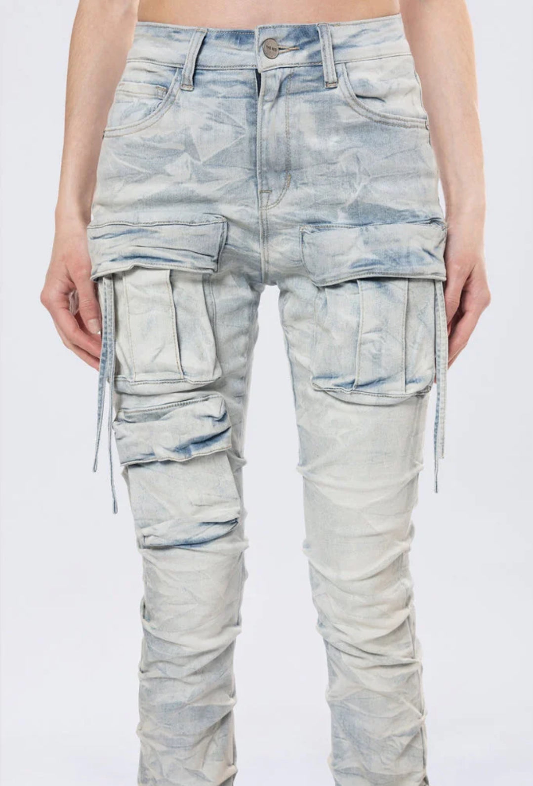 Smoke Rise High Rise - Marshfield Blue Cargo Pants — view 5