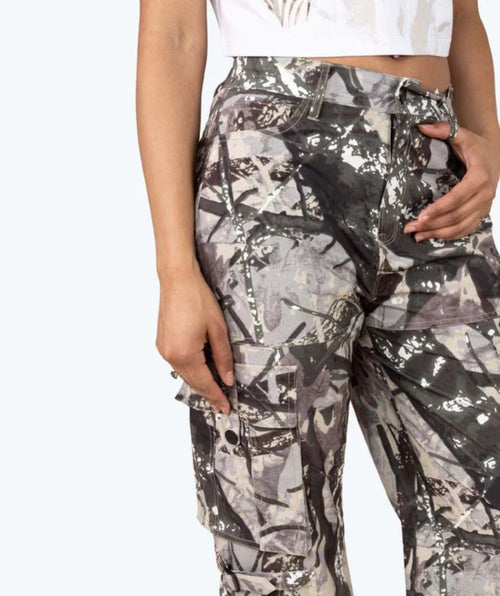 Smoke Rise Wide Utility Windbreaker Cargo Pants — view 3