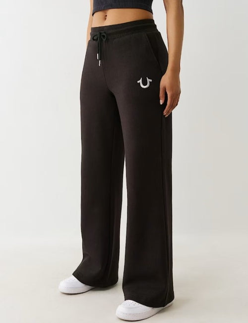True Religion Lurex Buddha Straight Leg Sweatpants