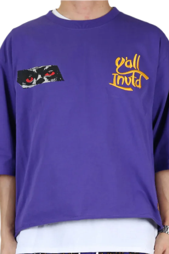 LTK “Angelo” Jersey 3/4 Sleeve Crop Tee