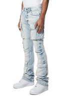 Smoke Rise Utility Muti Pocket Stacked Jeans - view 4