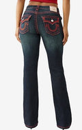 True Religion "Becca Crystal Horseshoe Super T Bootcut "Jeans