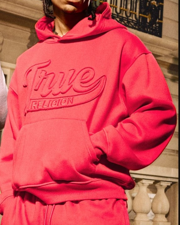 True Religion "Cinched Logo Applique" Hoodie