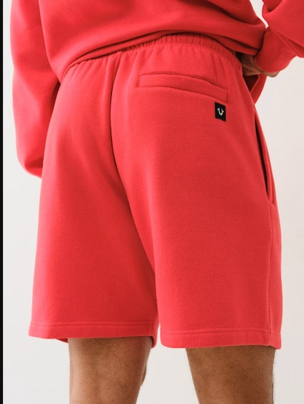 True Religion "Horseshoe Applique" Sweat Shorts