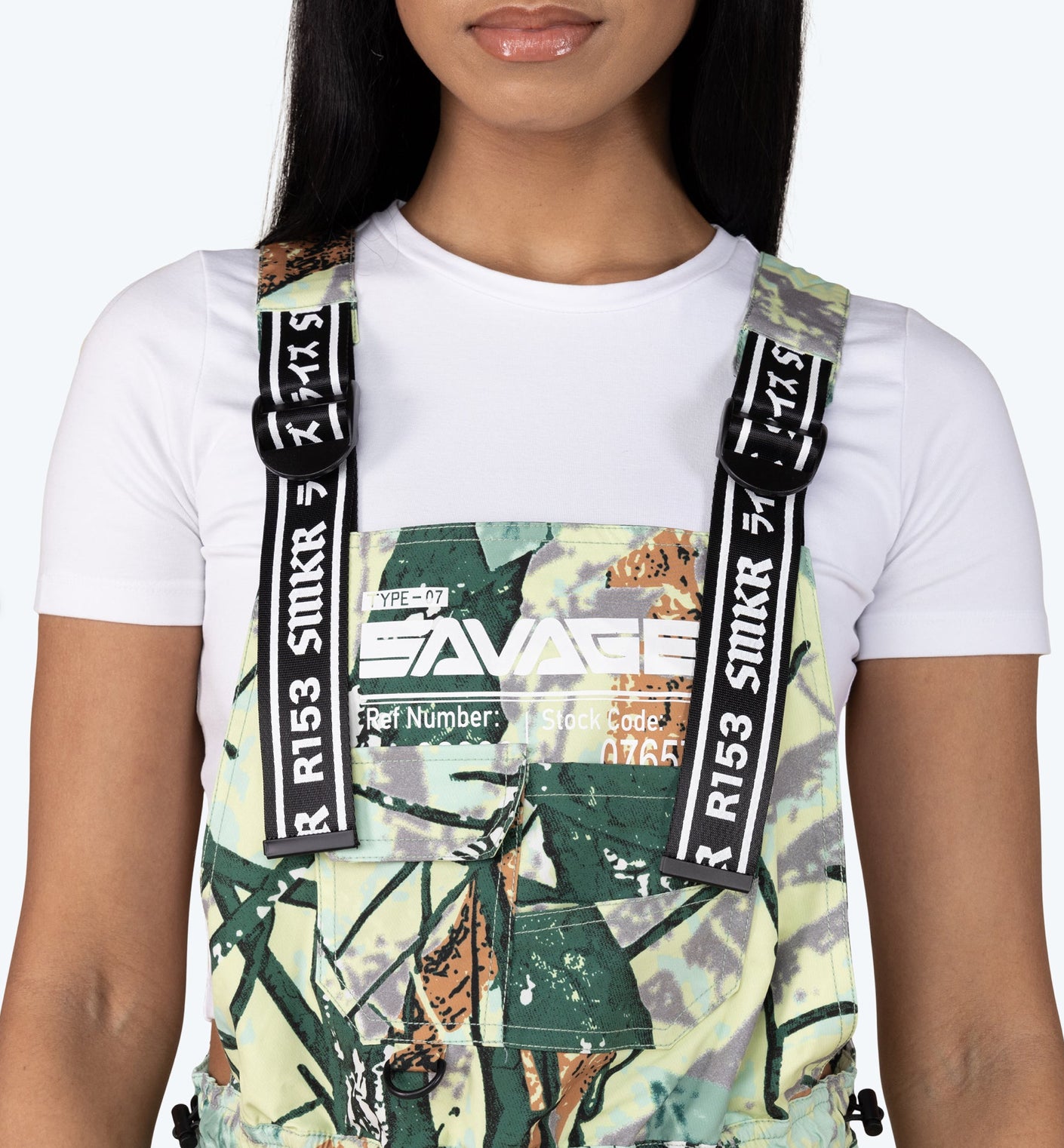 Smoke Rise Utility Windbreaker Shortalls Overall — view 4