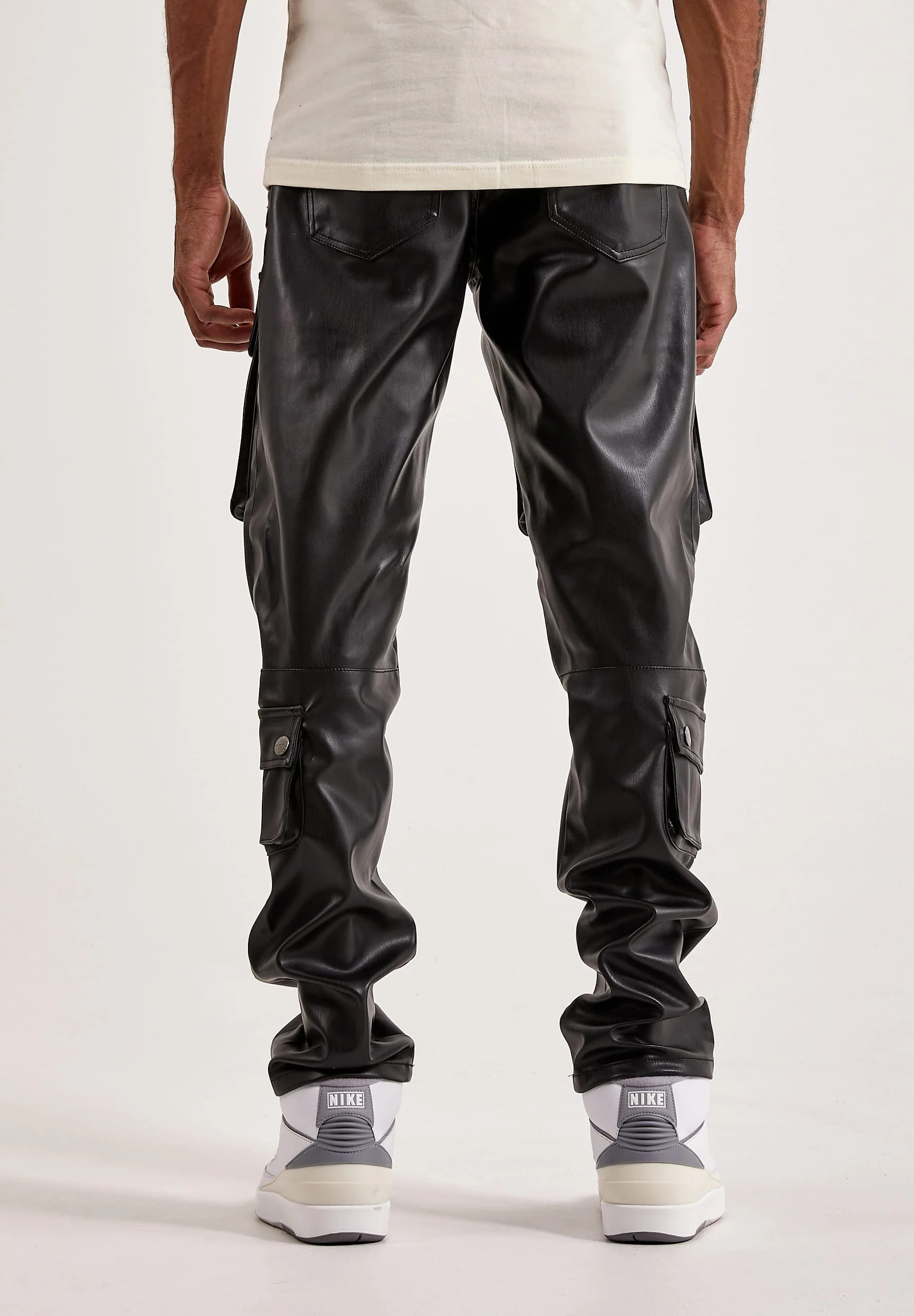 First Row "Leather Racing Cargo" Pants