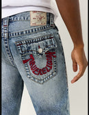True Religion Ricky Warped Horseshoe Straight Jeans — view 3