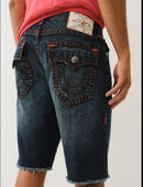 True Religion Ricky Super T Frayed Shorts — view 2