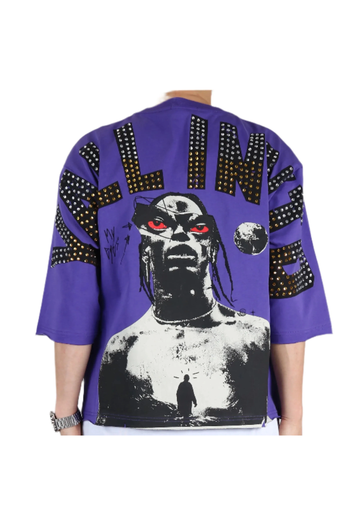 LTK “Angelo” Jersey 3/4 Sleeve Crop Tee