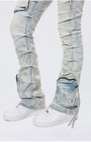 Smoke Rise High Rise - Marshfield Blue Cargo Pants — view 4