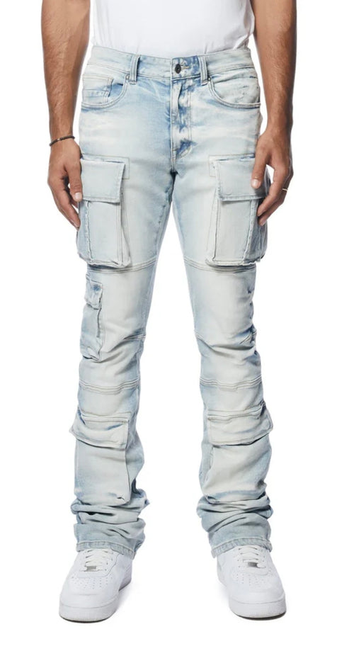 Smoke Rise Utility Multi Pocket Stacked Jeans — view 7