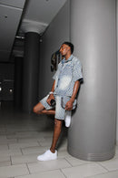 Rebel Lux Diamond Button Down Top — view 4