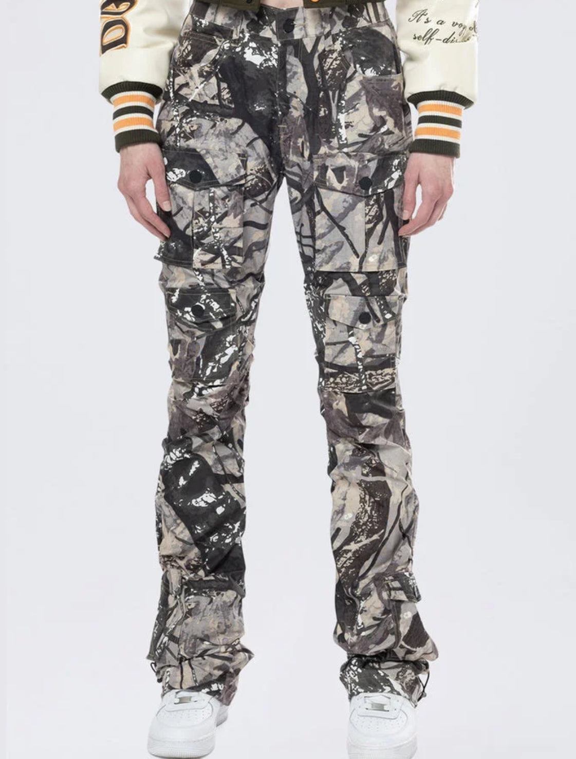 Smoke Rise "High Rise Stacked Windbreaker" Sweatpants