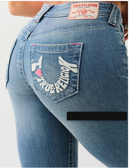True Religion Jennie I Love True Religion Curvy Skinny Jeans — view 3