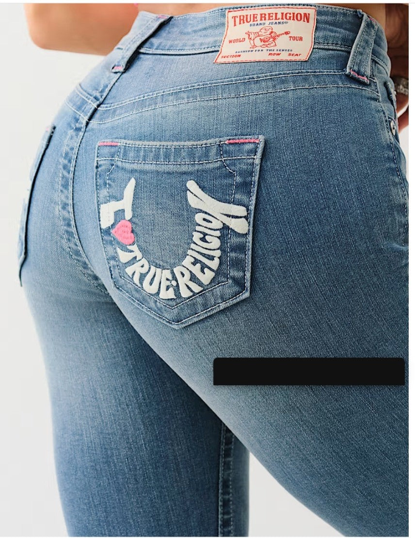 True Religion Jennie I Love True Religion Curvy Skinny Jeans — view 3