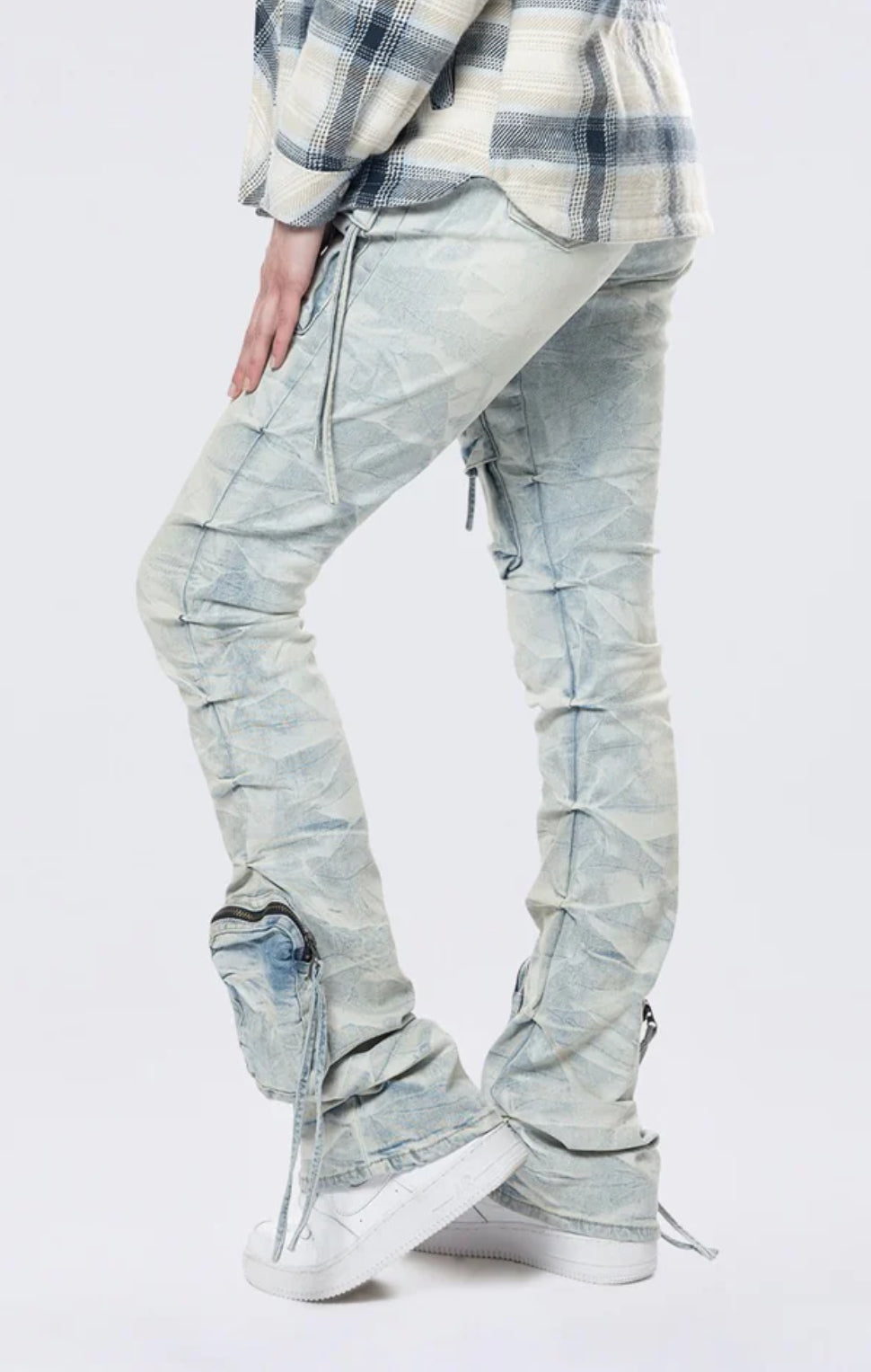 Smoke Rise "High Rise - Marshfield Blue" Cargo Pants