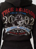 True Religion "Lurex Embroidered World Tour Zip" Hoodie