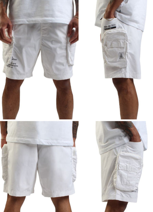 Smoke Rise Printed Utility Lounge Windbreaker Shorts — view 3