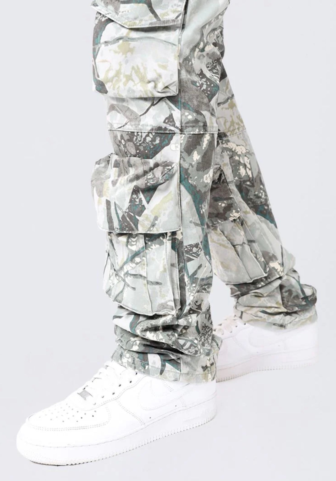 Smoke Rise Utility Twill - Wren Camo Cargo Pants — view 7