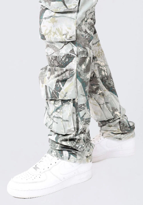 Smoke Rise Utility Twill - Wren Camo Cargo Pants — view 7