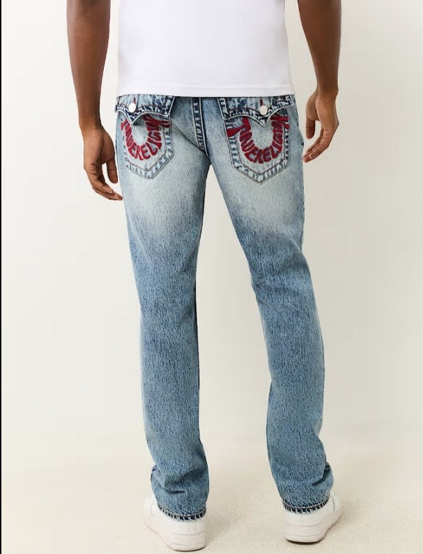 True Religion "Ricky Warped Horseshoe Straight" Jeans