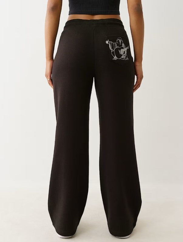 True Religion Lurex Buddha Straight Leg Sweatpants — view 3