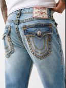 True Religion Ricky Rope Stitch Straight Jeans — view 3