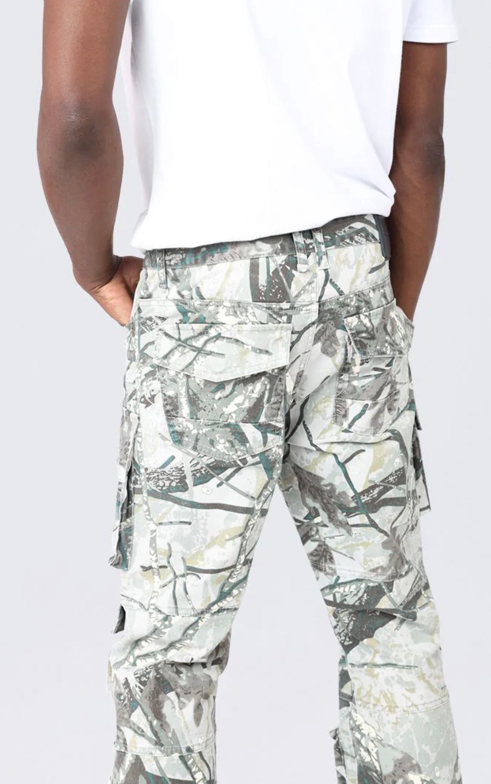 Smoke Rise Utility Twill - Wren Camo Cargo Pants — view 3