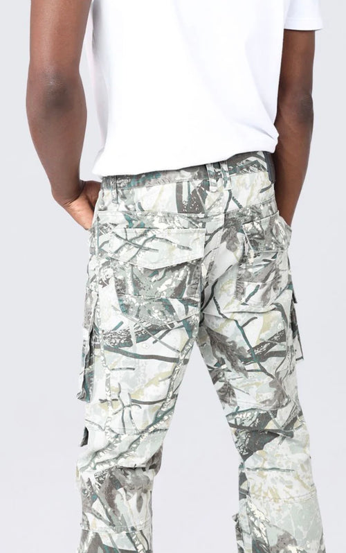 Smoke Rise Utility Twill - Wren Camo Cargo Pants — view 3